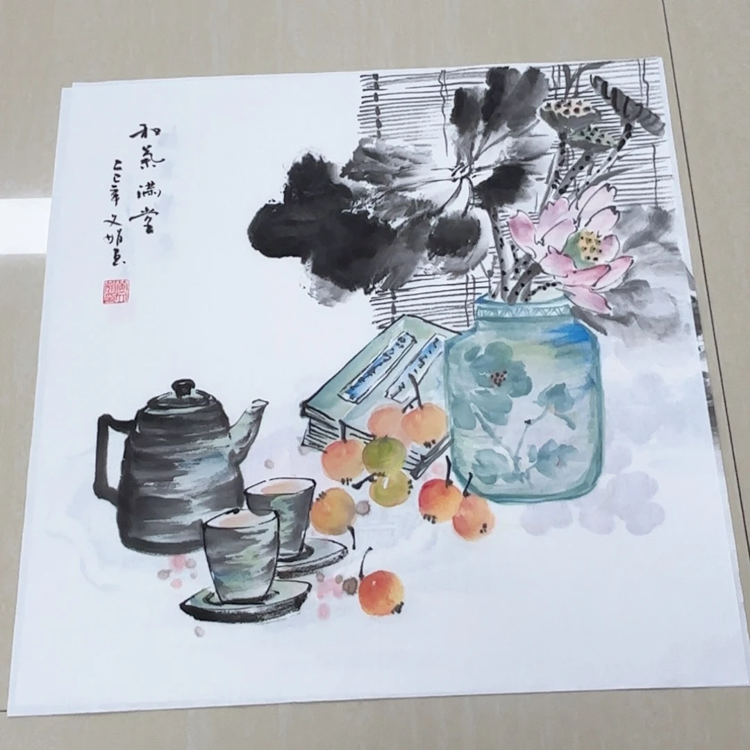 国画国画作品多次