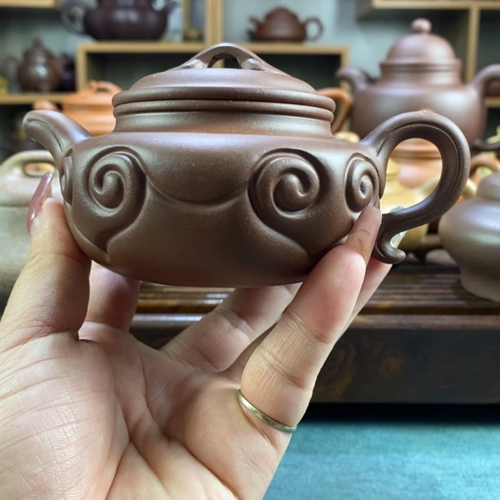 猪***红紫砂茶壶原矿紫砂壶系列产品