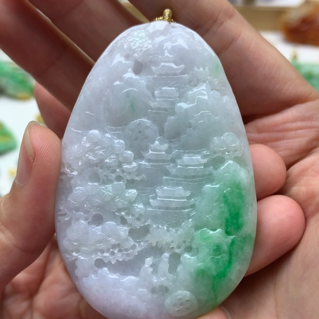 翡翠未镶嵌颈饰翡翠