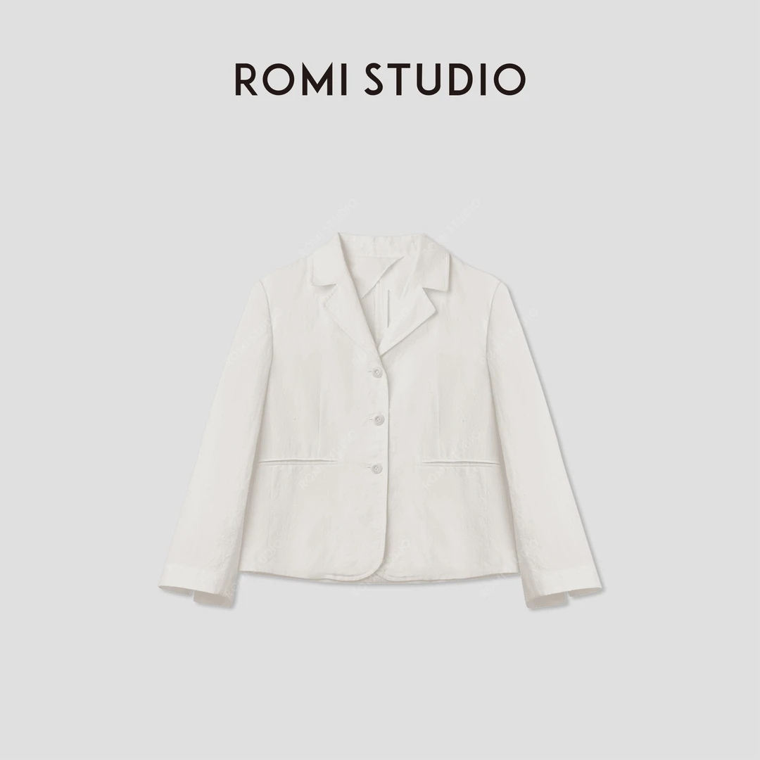 ROMI STUDIO “法式优雅” 小荷才露尖尖角西装外套24SSW599