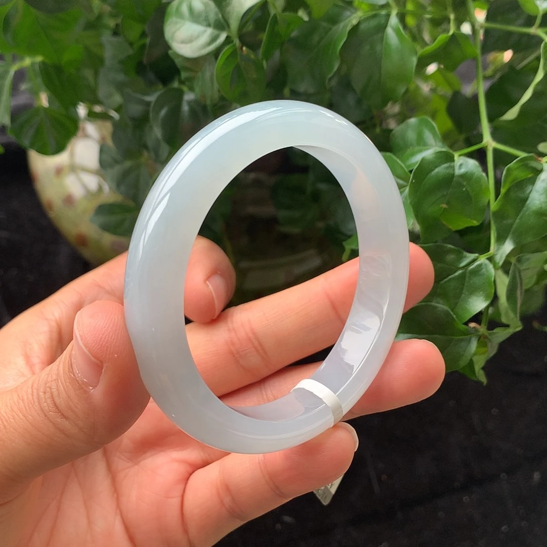 翡翠未镶嵌手镯21号