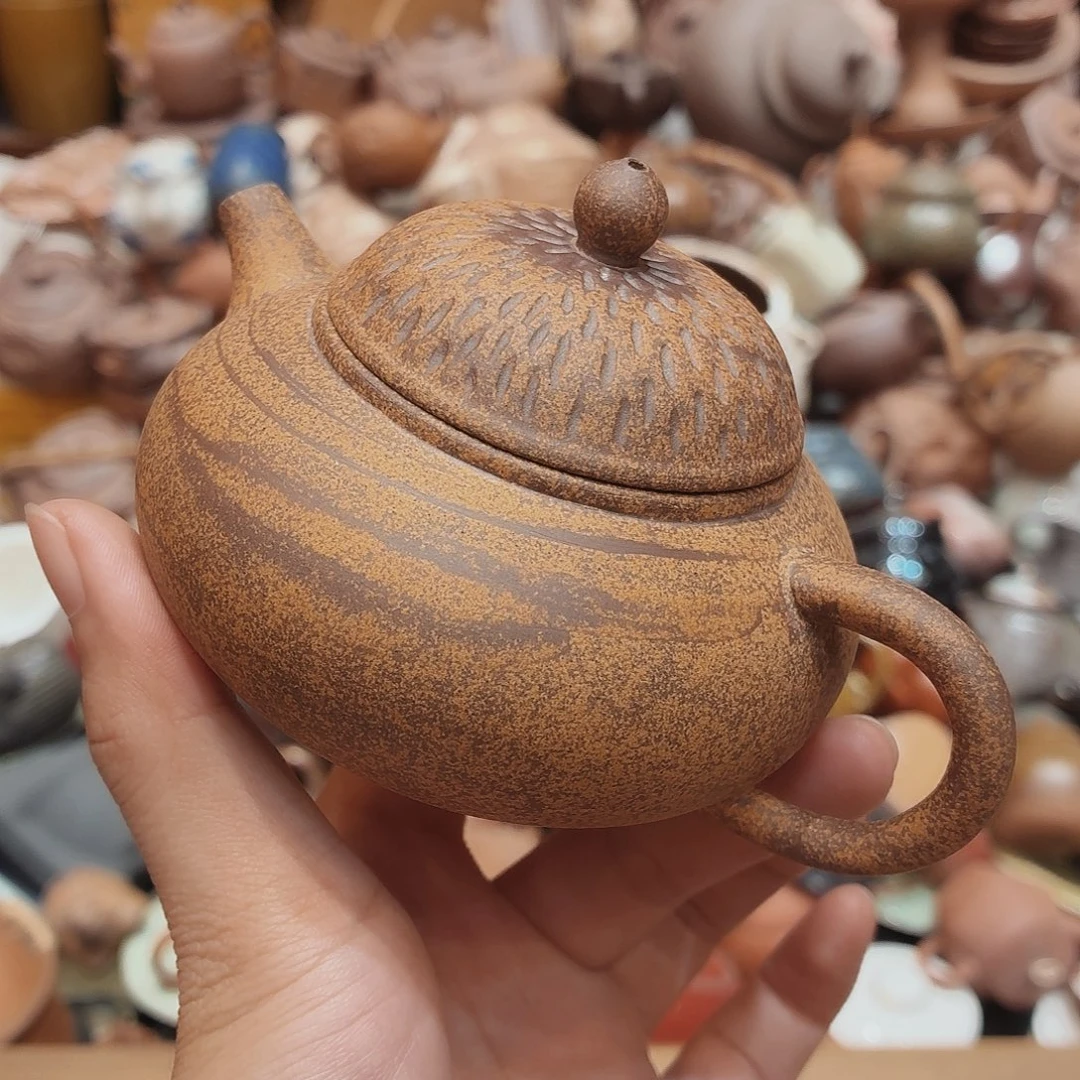柴烧老岩泥高温茶器皿
