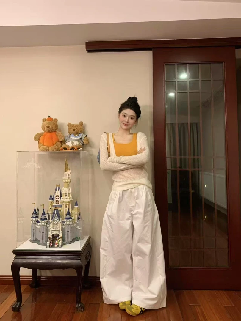 今年流行女装一整套小众时髦设计感薄款防晒罩衫吊带上衣阔腿长裤