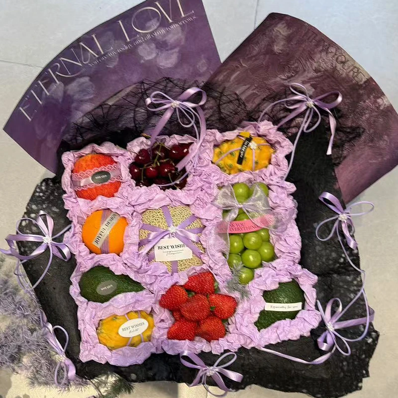 【流星雨】进口马卡龙梦幻纸梦幻花园鲜花包装纸系列高档内衬包装