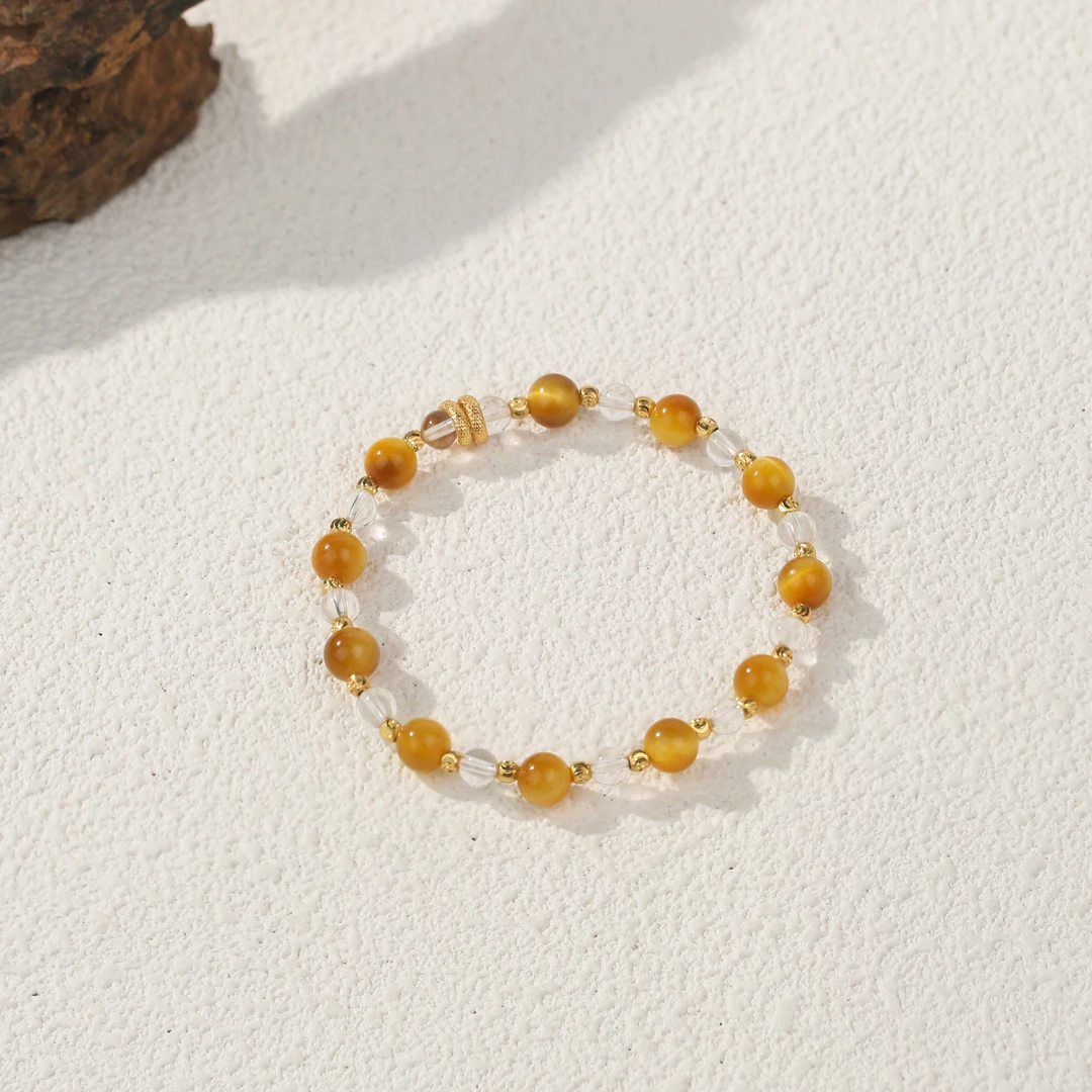 【硕果】 金虎眼手串（天然珠宝多样性发其一）