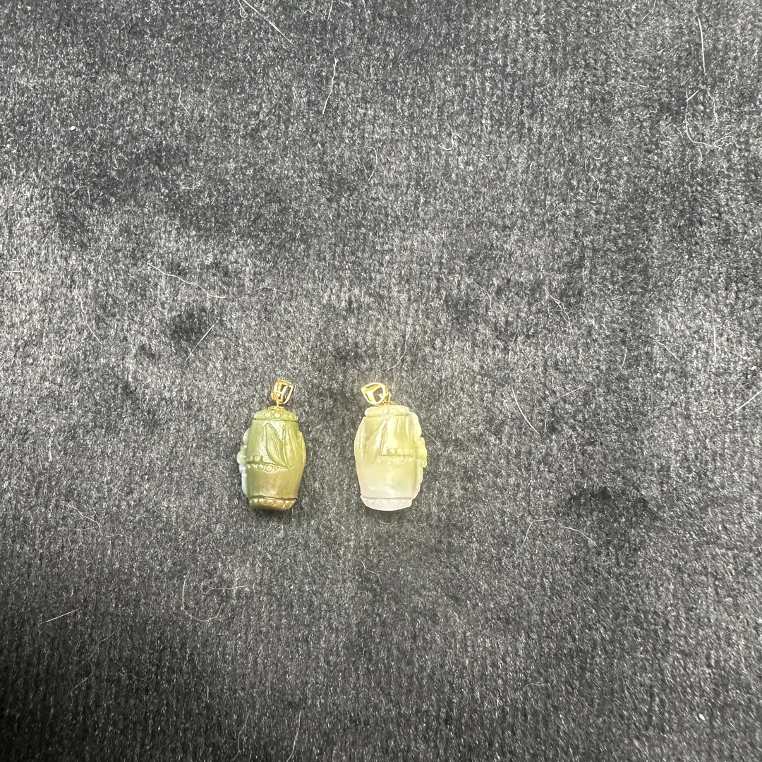 【玉经纶】47436/HQ52-盐源玛瑙竹节吊坠-多样性发其