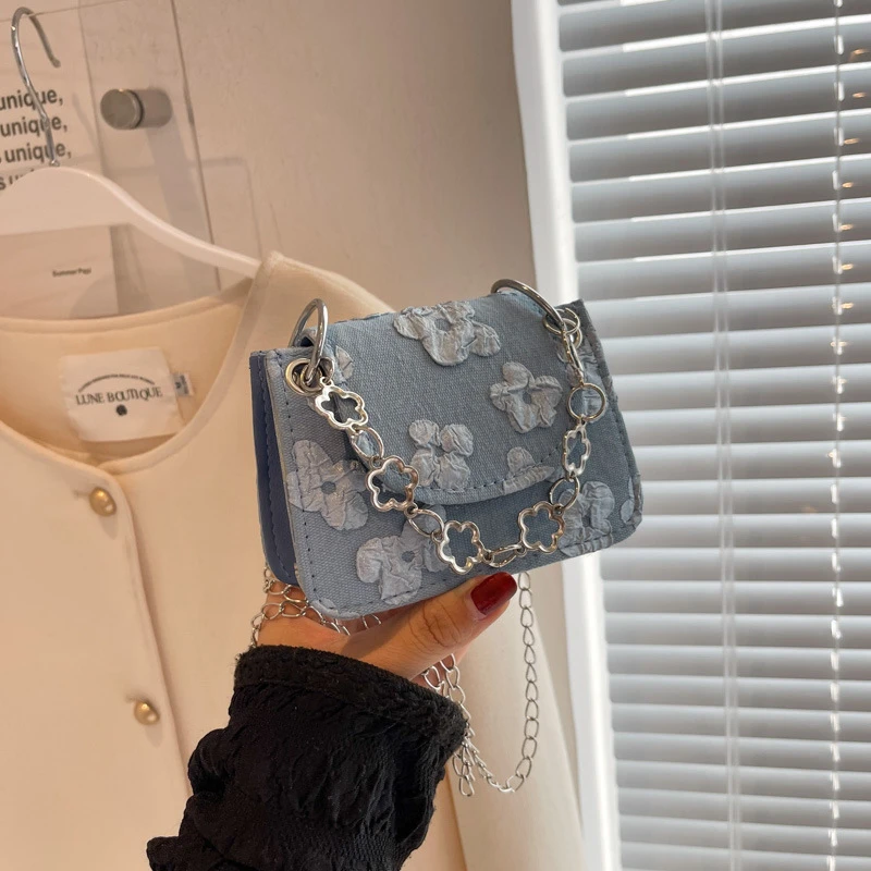 流行复古迷你小包包女2025新款时尚潮流简约链条迷你口红包斜挎包