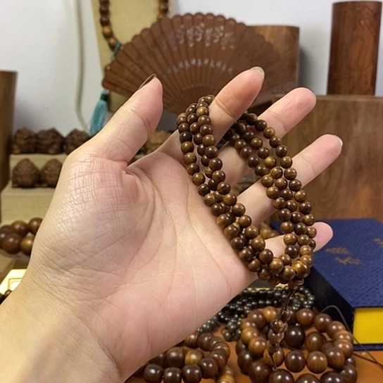 老山檀香黑肉沉水0.6/108颗
