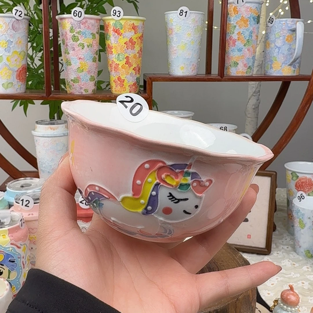 陶20景德镇手绘高温釉下彩