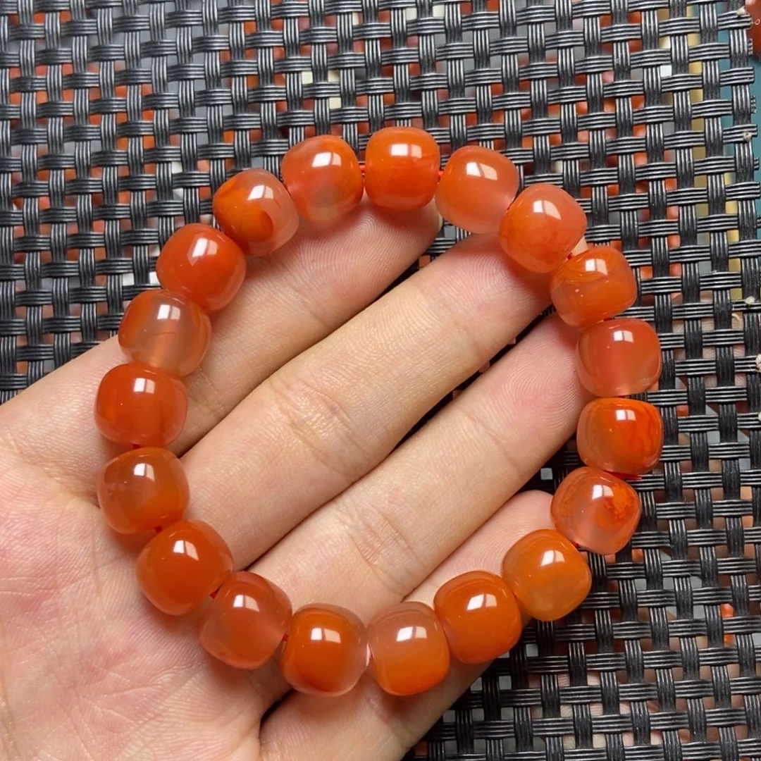 煜***坤未镶嵌手串南红玛瑙11mm