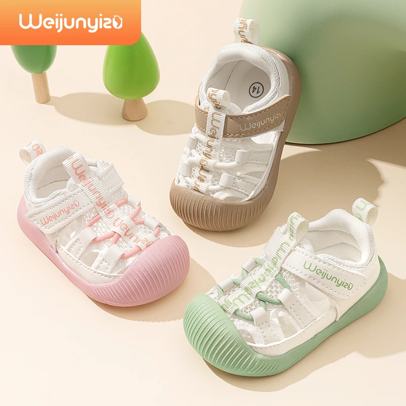 炜俊亿足宝宝凉鞋夏季男学步鞋软底婴儿凉鞋女童机能凉鞋防滑透气