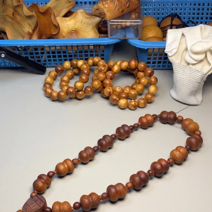 柏木（崖柏）太行崖柏黑油舍利葫芦手持