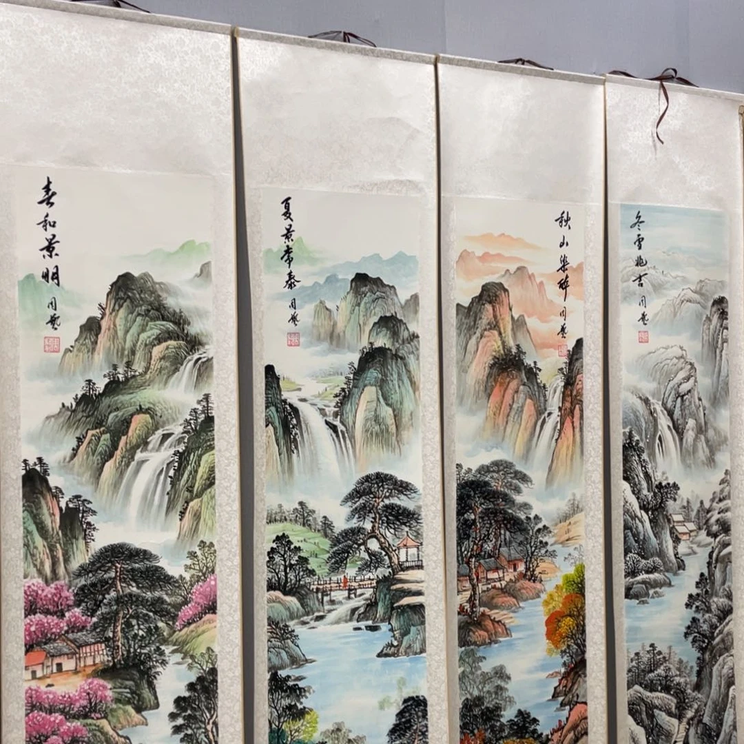 国画老师手笔手绘手y