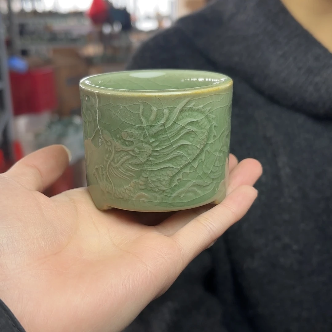 龙泉云间青瓷小米茶器
