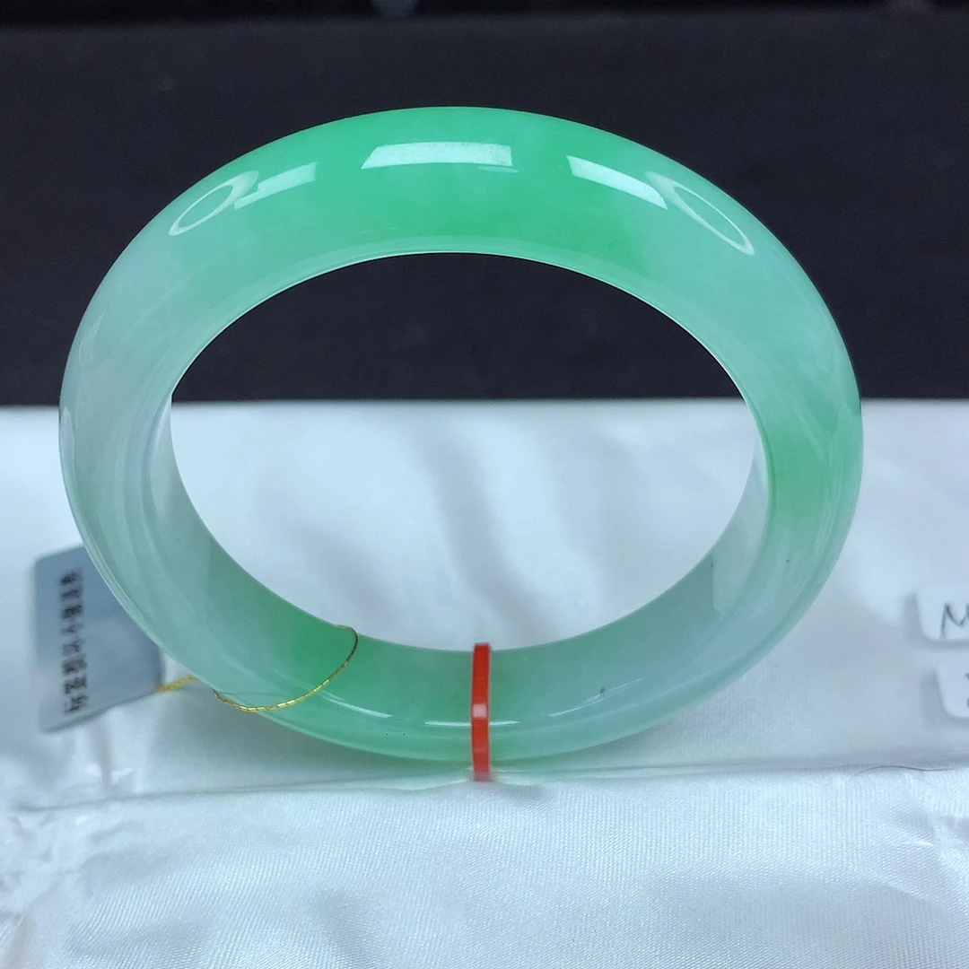 翡翠未镶嵌手镯55圈989