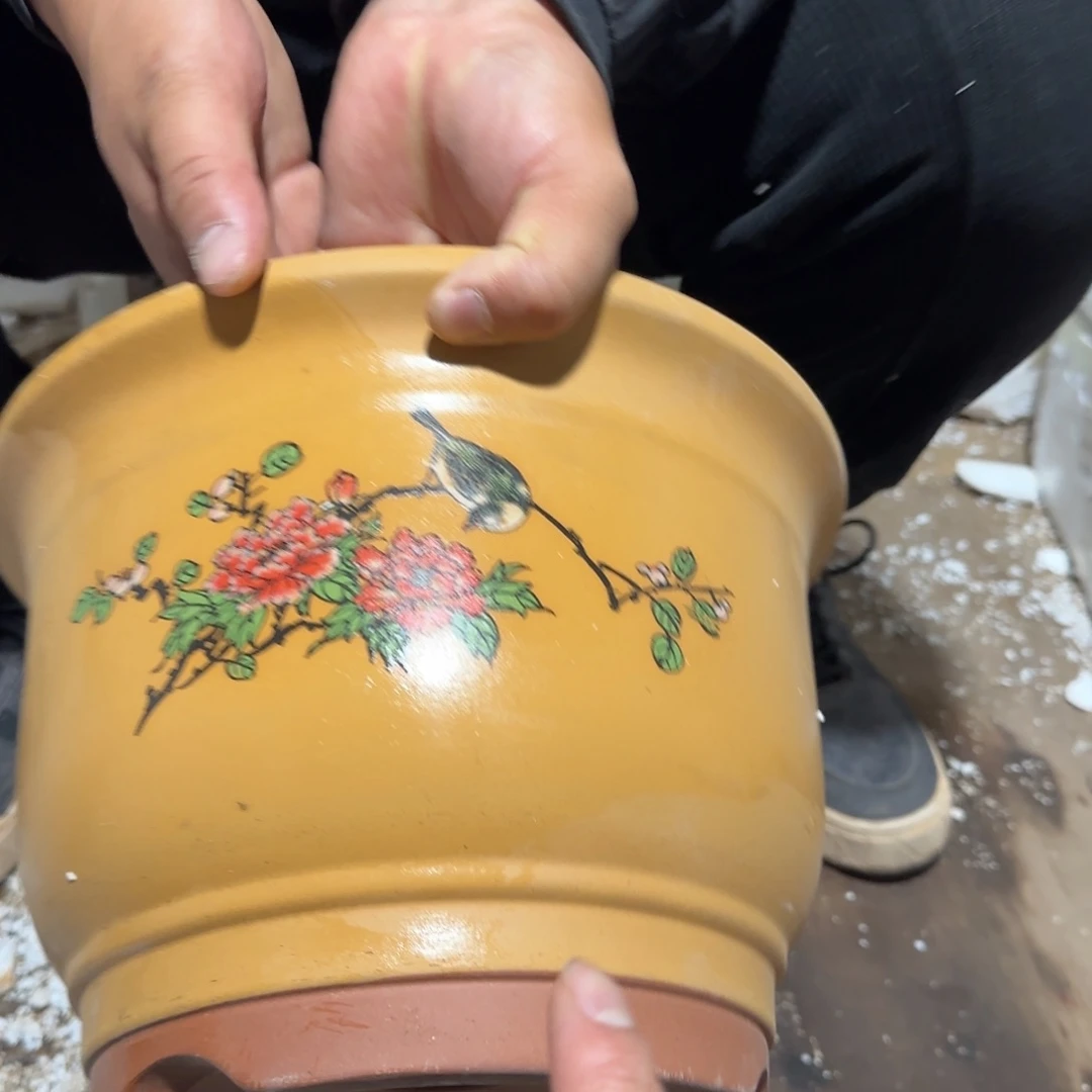 紫砂花盆口径约一