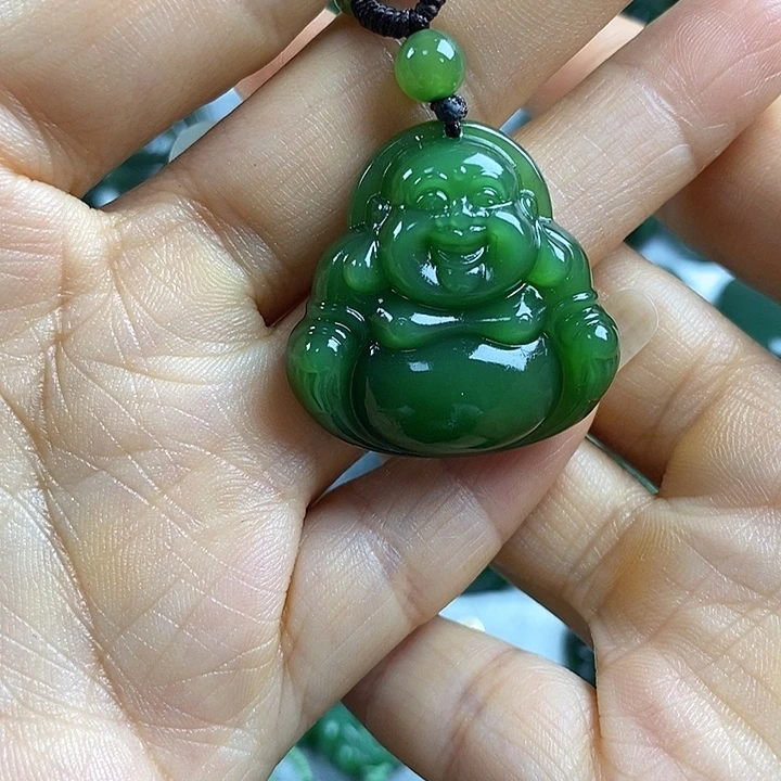 吊坠(不含链)未镶嵌和田玉（碧玉）
