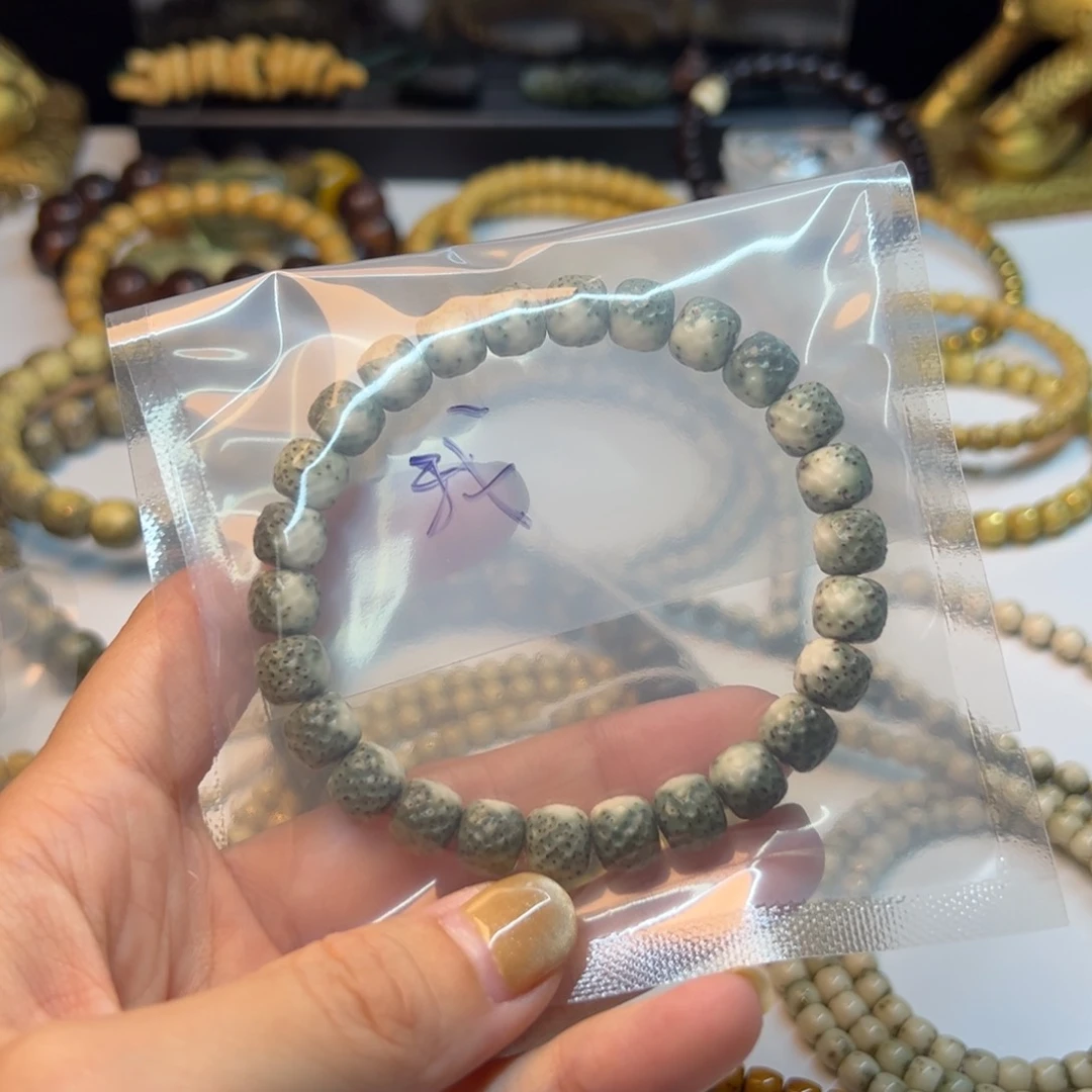 我***菜星月菩提吊坠绿包白卡9河豚无相桶珠