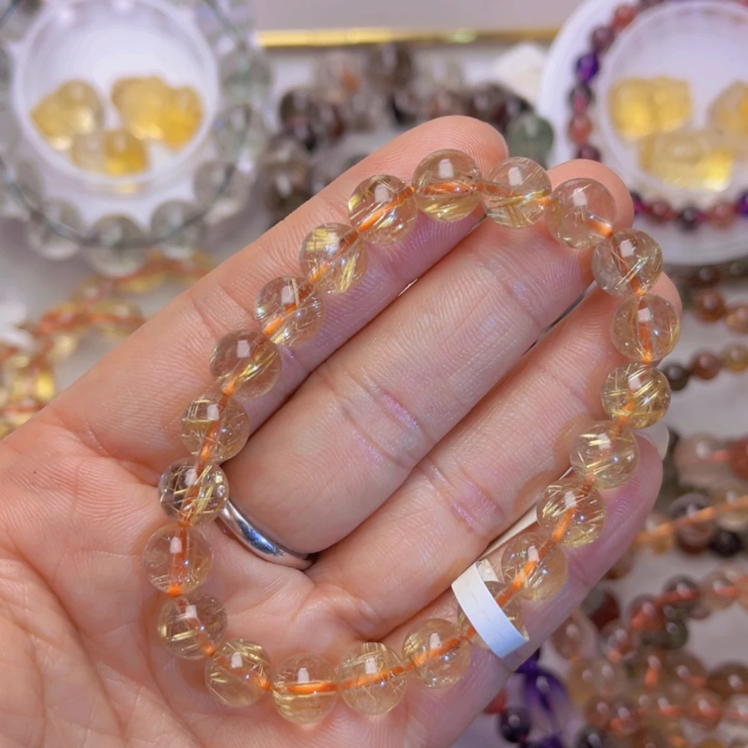 【闪购商品】水晶手链未镶嵌金发晶