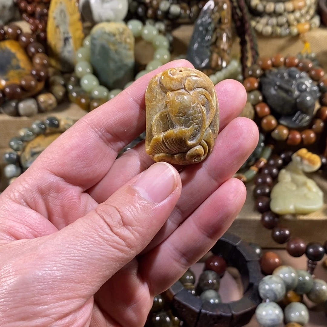 岫岩河磨玉（透闪石质玉）未镶嵌挂件