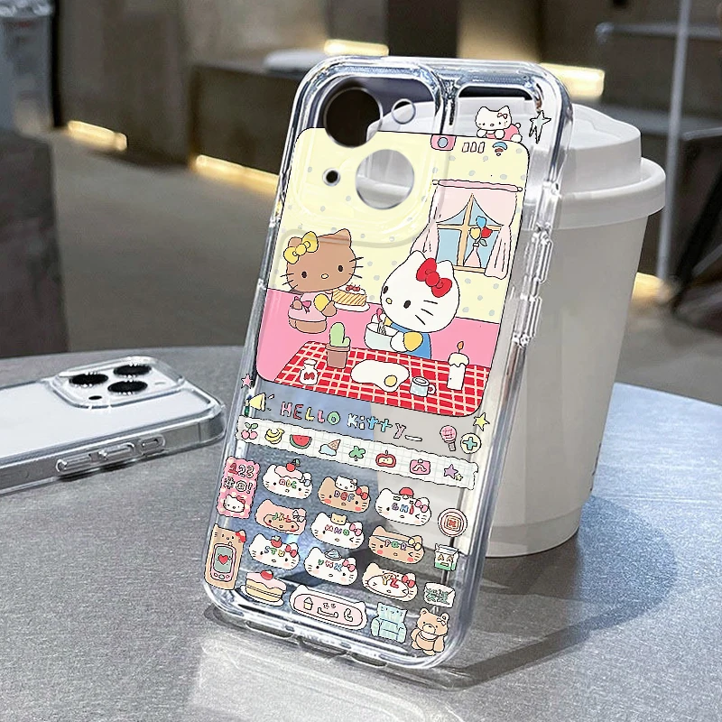 欧克里里Kitty酱电话适用苹果16promax手机壳华为P70vivo小米oppo