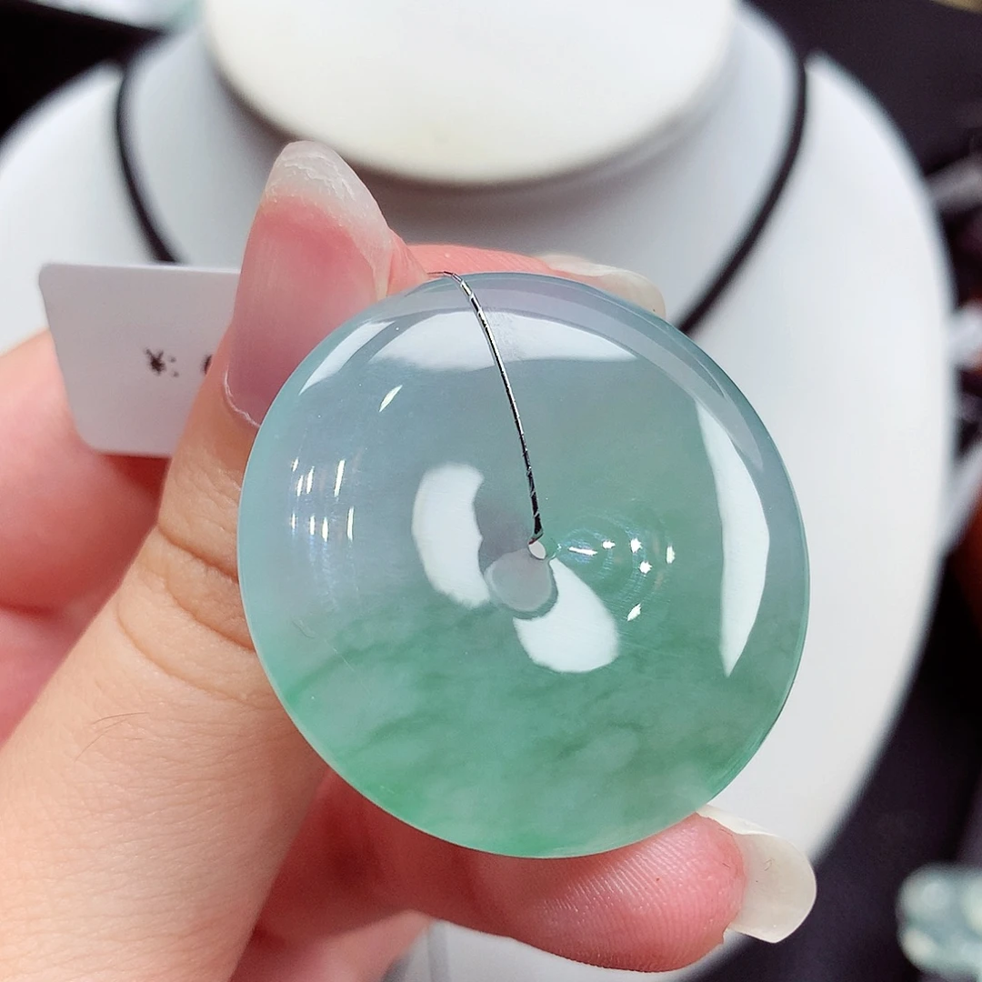 翡翠未镶嵌颈饰翡翠89，34.2/6