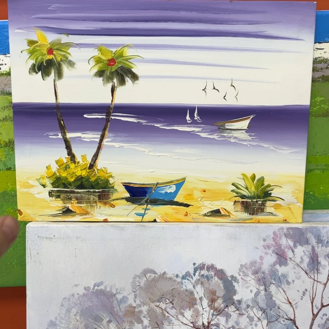 手工手绘精品油画内框30+40尺寸