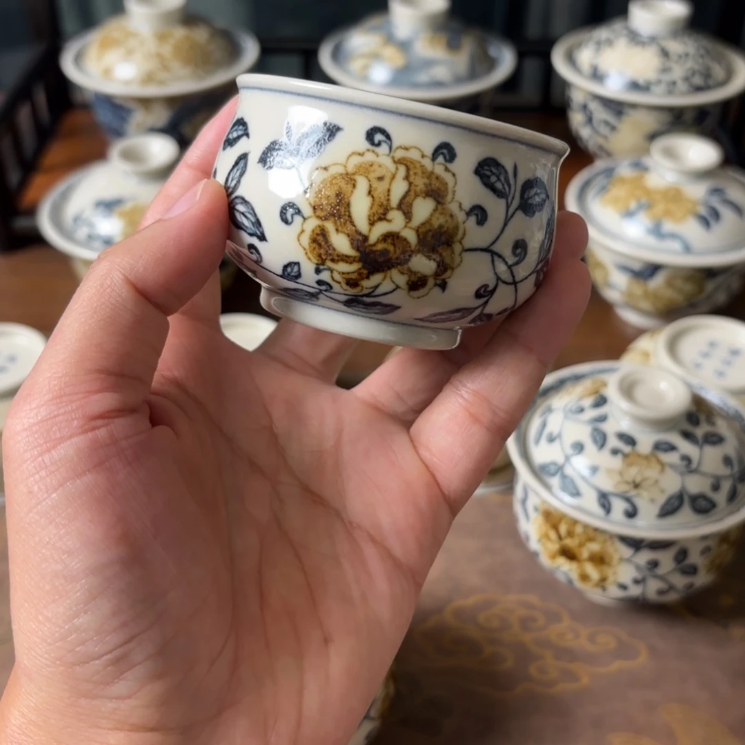 摆件景德镇手绘茶器