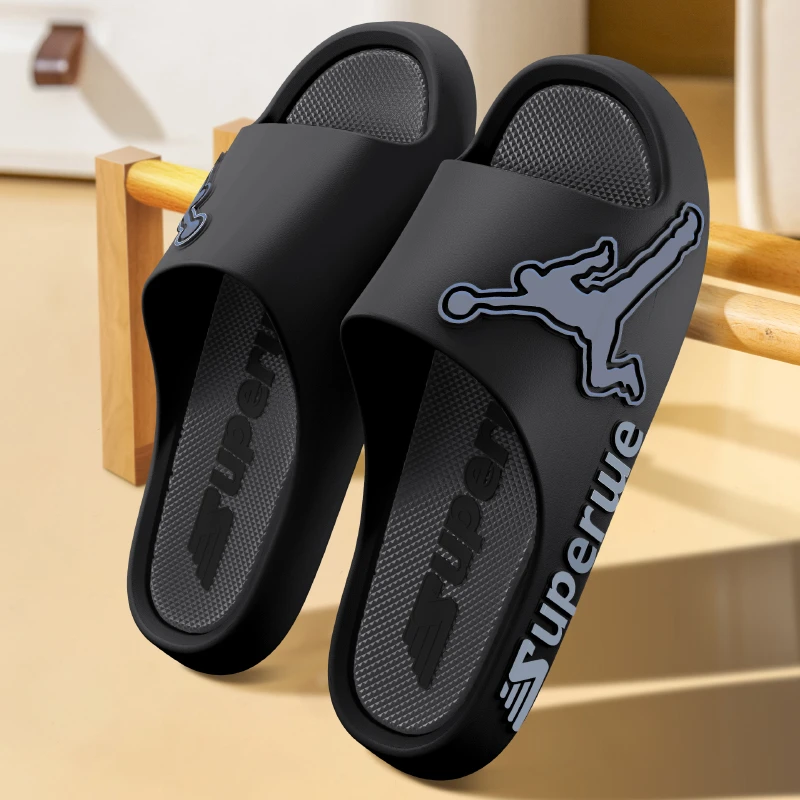 新款拖鞋男士夏季居家室内踩屎感防滑外穿厚底耐磨运动外出凉拖男