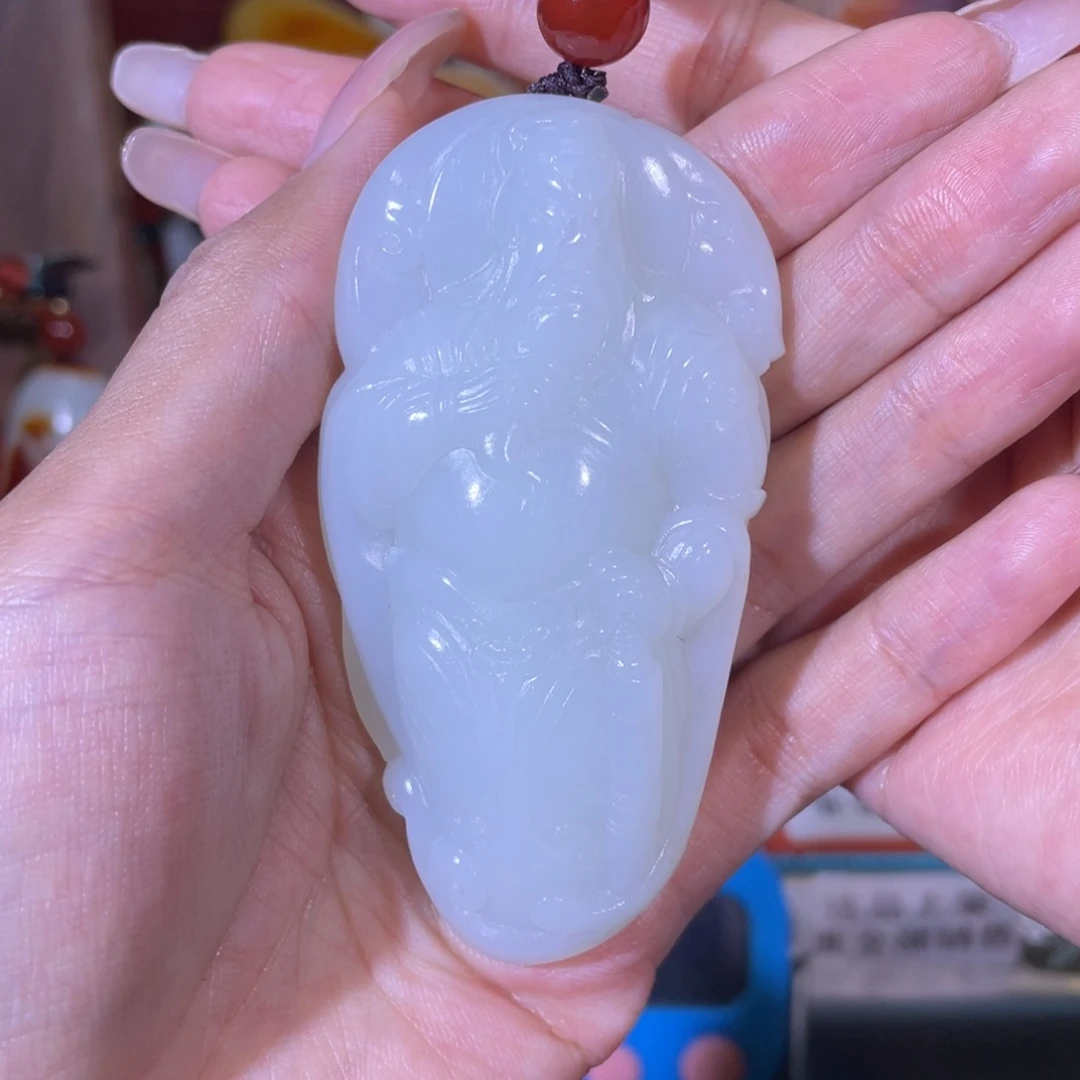 信***希和田玉未镶嵌把件