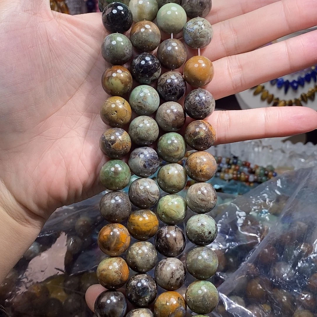 石英质玉未镶嵌，彩玛瑙16mm，