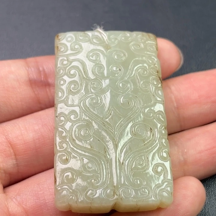 和田玉未镶嵌挂件秀****1