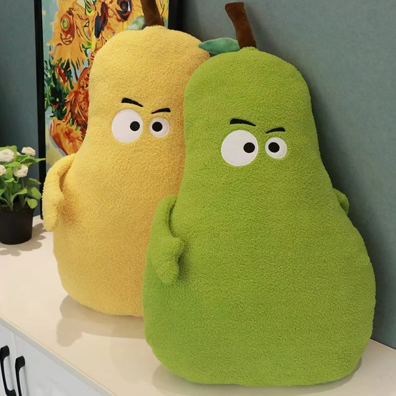 一颗大鸭梨抱枕沙发抱枕毛绒玩偶靠枕靠垫