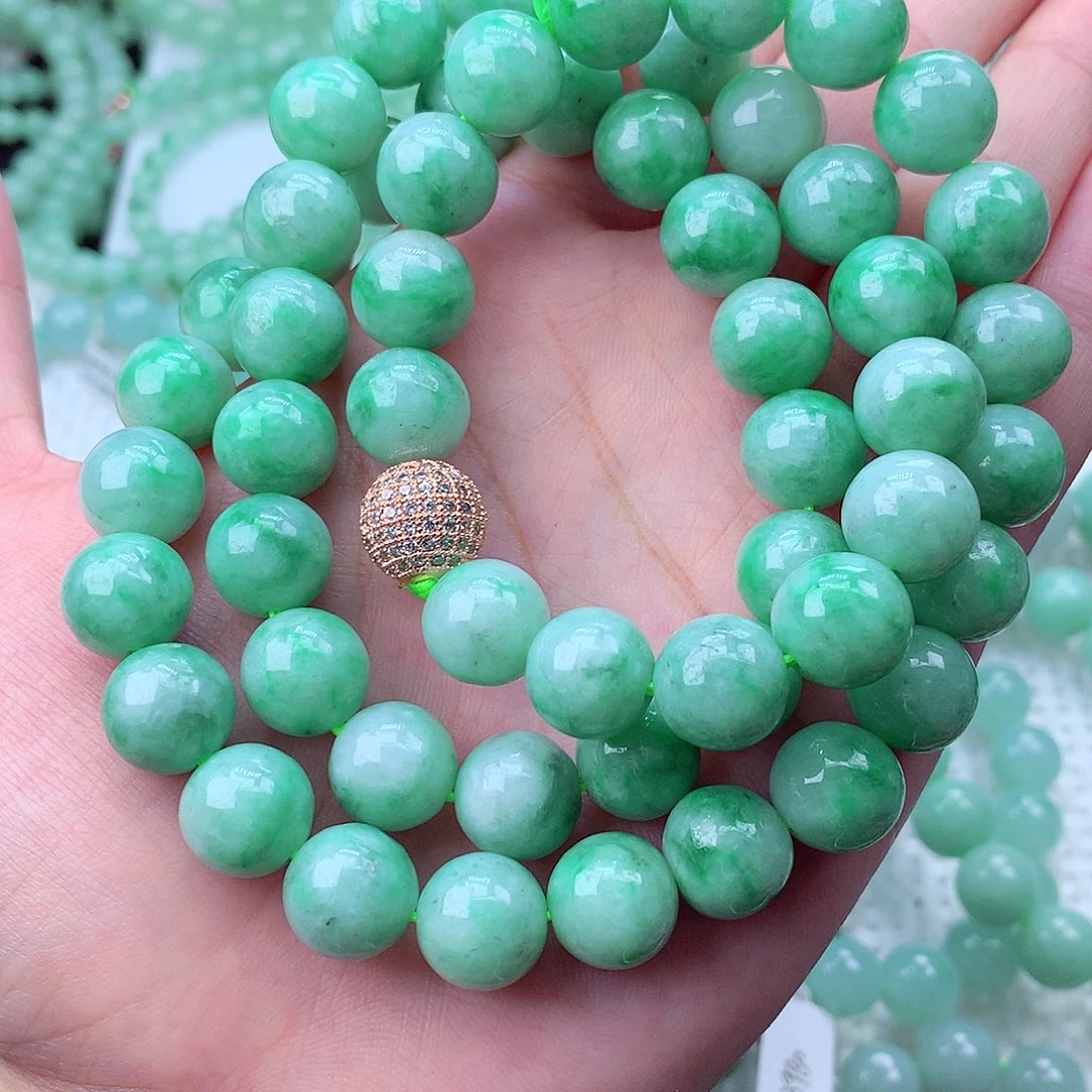 翡翠未镶嵌毛衣链