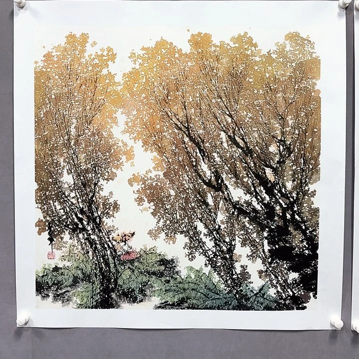 国画亲笔手绘放心去藏