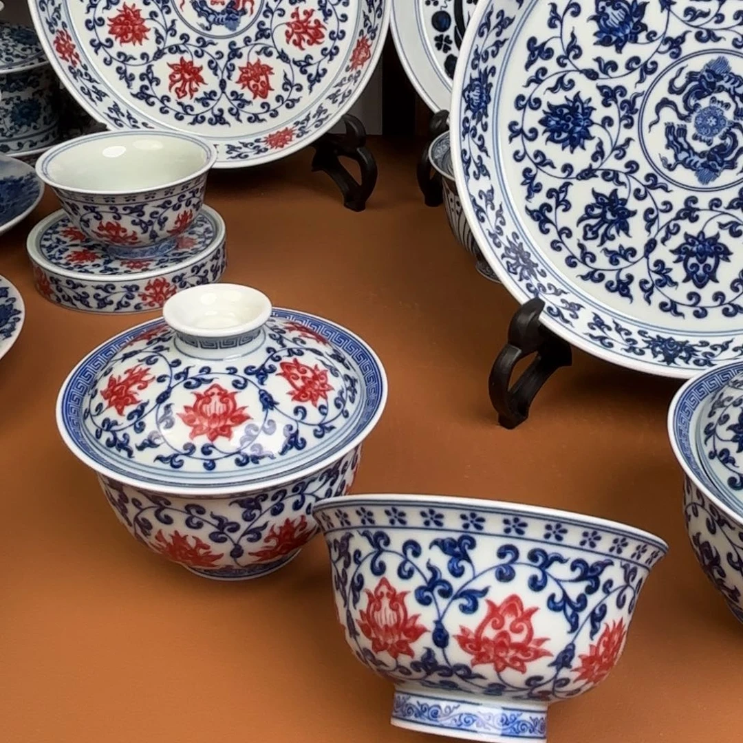 文***军景德镇陶瓷两件套