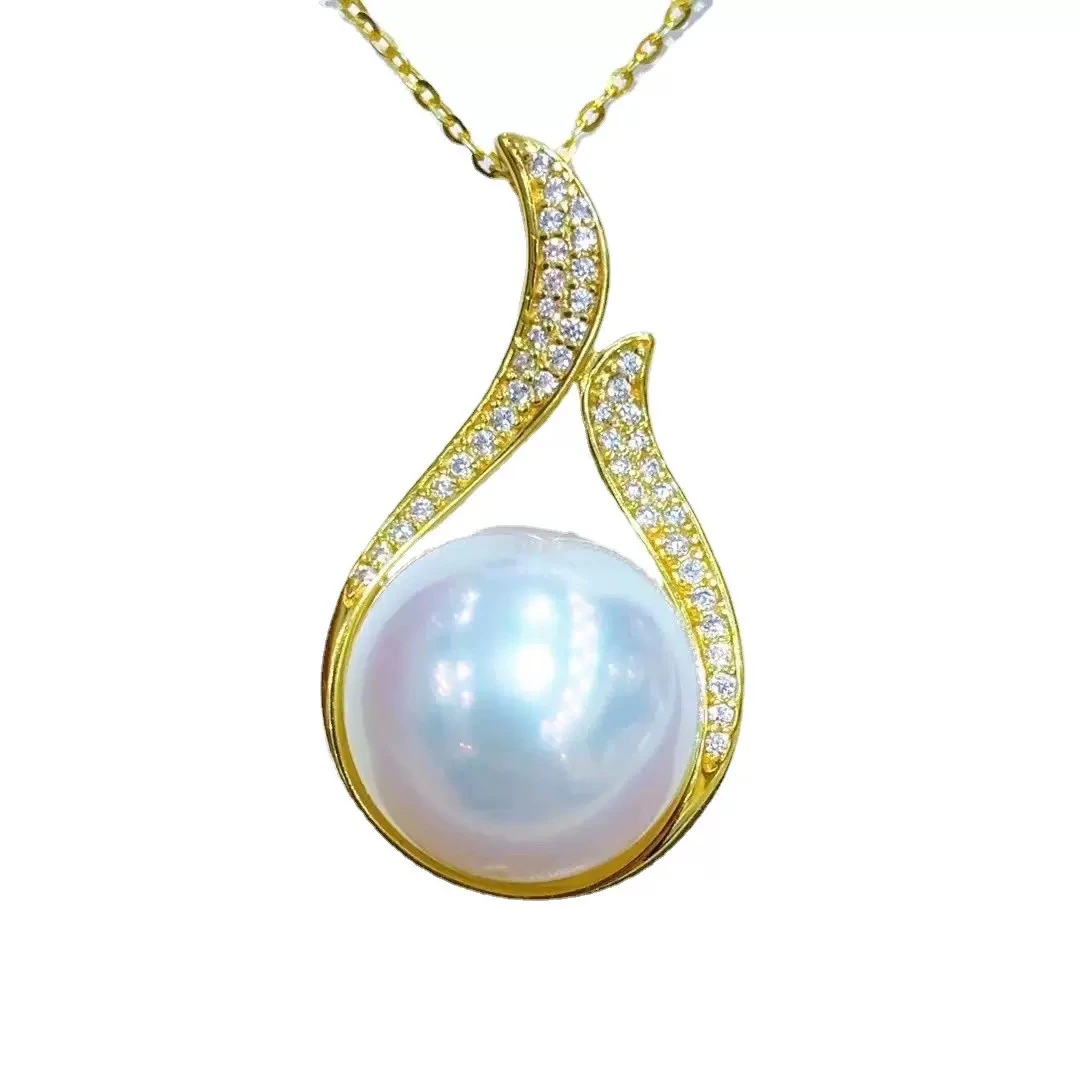 吊坠925银 珍珠吊坠简约额气质高级感吊坠项坠