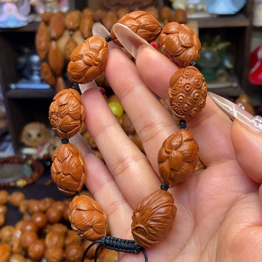 手串/手链橄榄核九转莲花