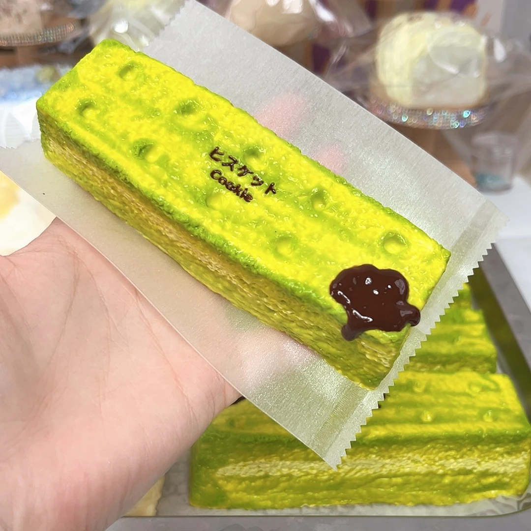 硅胶瑕款抹茶饼干条180g