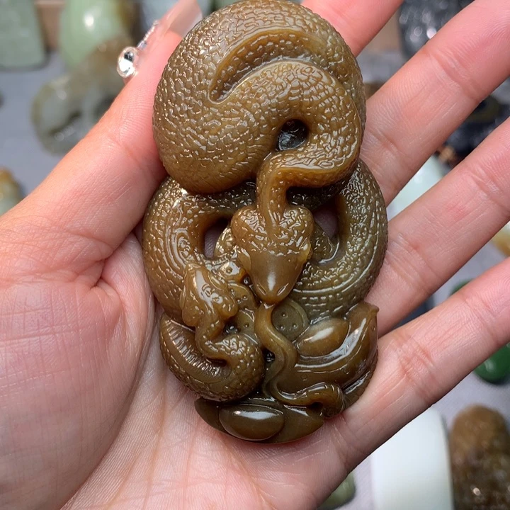 和田玉挂件未镶嵌t****天