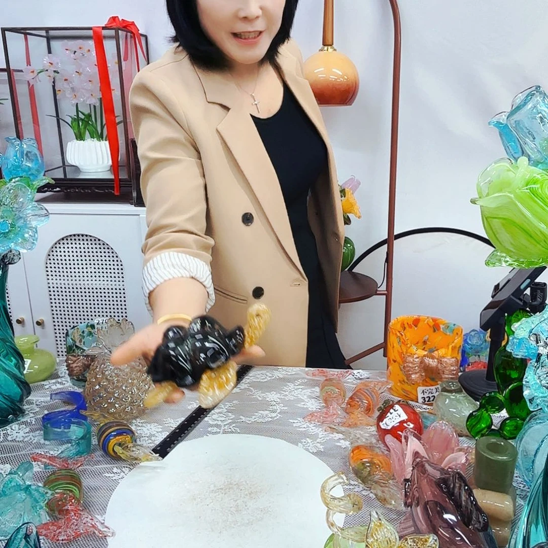 乌龟安妮家居琉璃摆件不完美