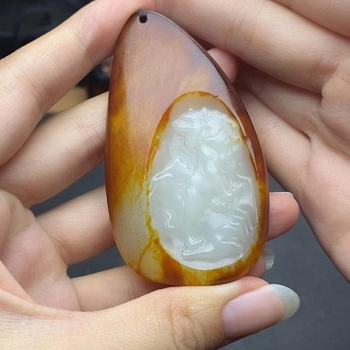 和田玉未镶嵌挂件N