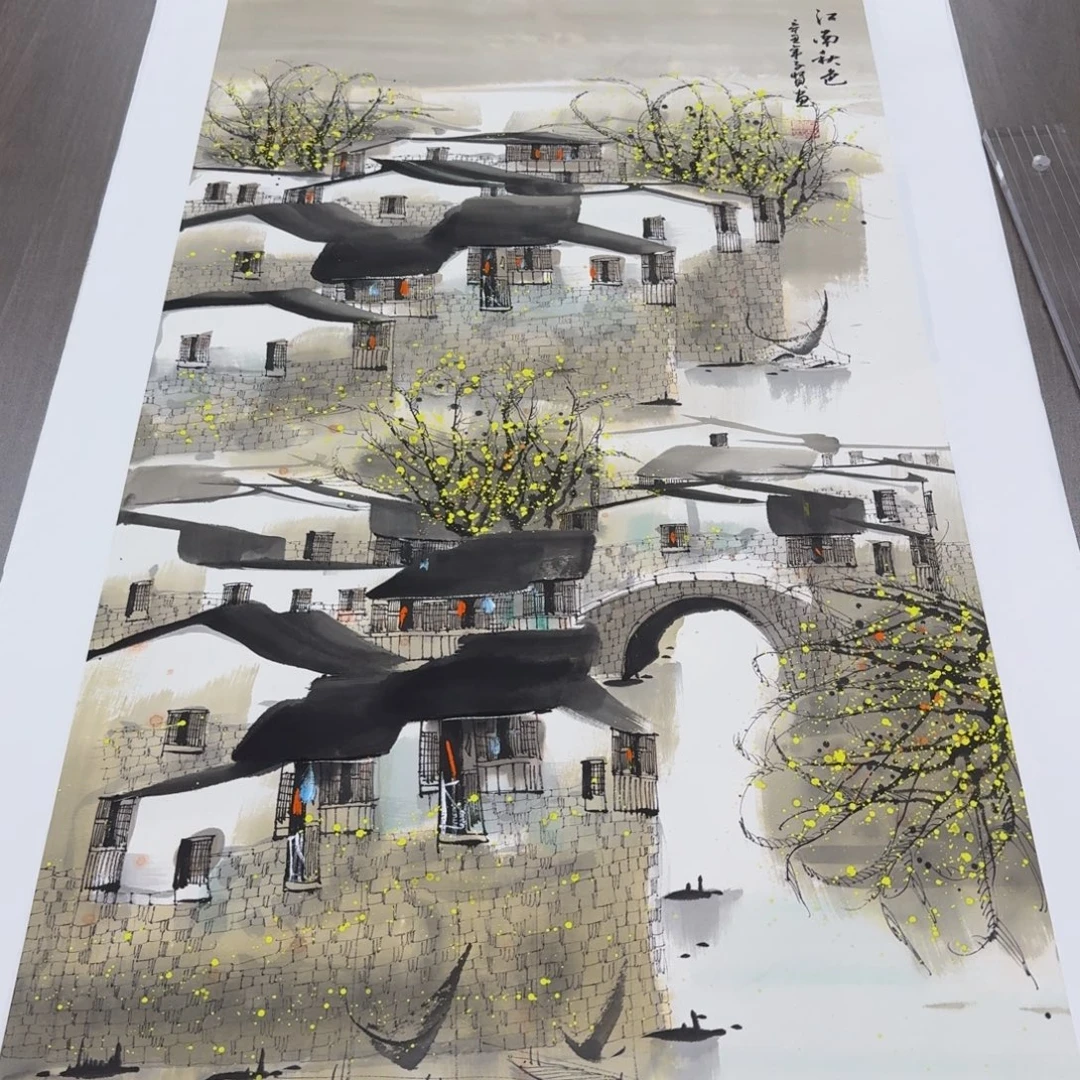 国画国画作品山水花鸟