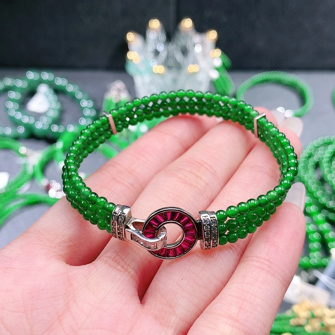 翡翠未镶嵌手串手链