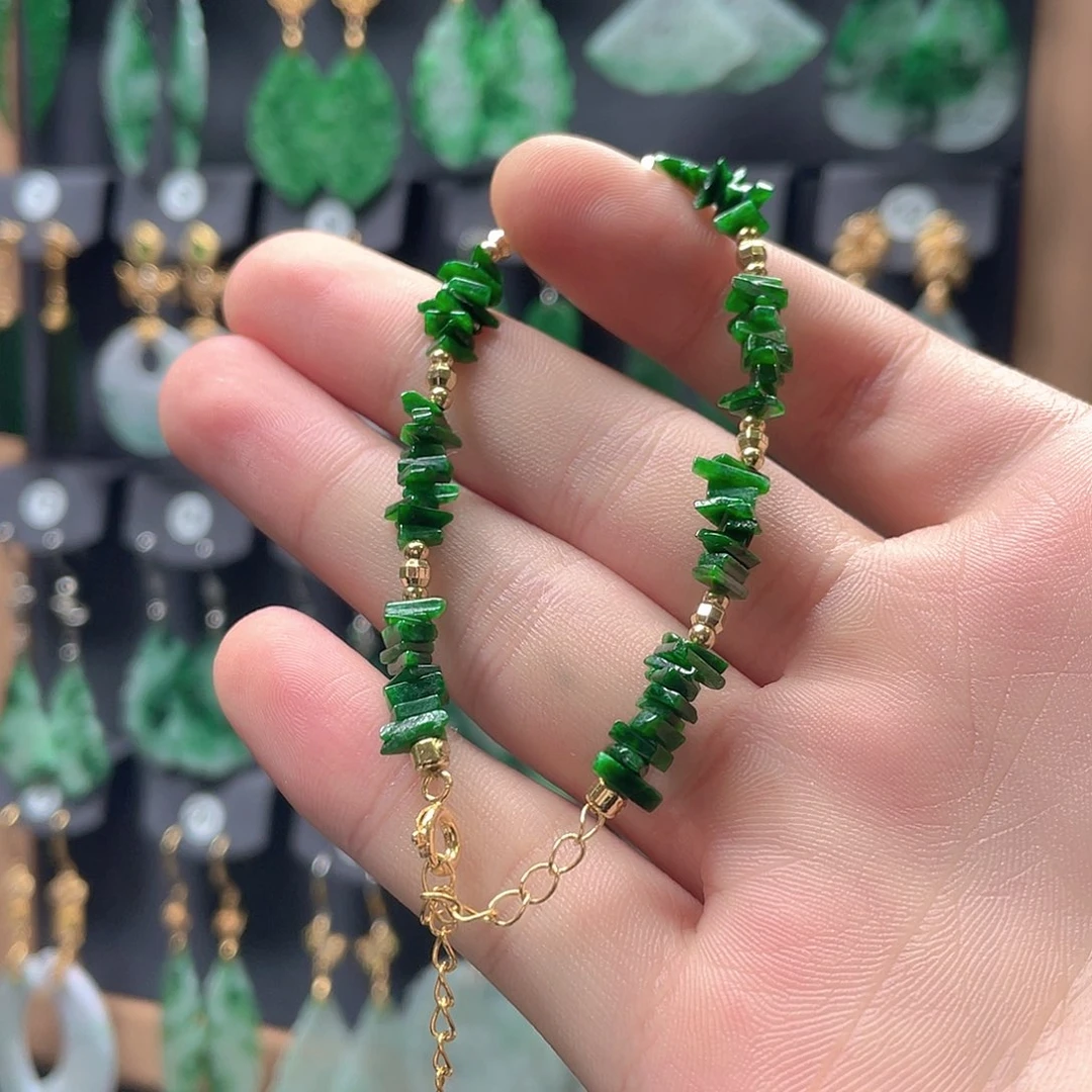 翡翠未镶嵌耳饰翡翠