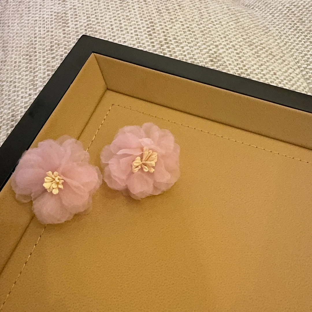 合金布艺耳饰 Zwinnie/詹维尼【甜桃耳钉】ES168