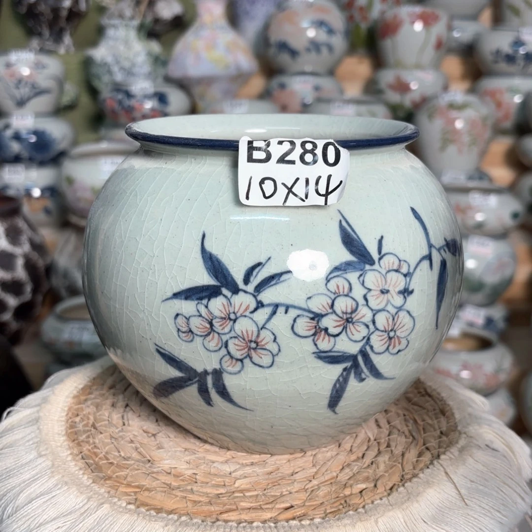 有孔 景德镇纯手绘 高温陶瓷 B280