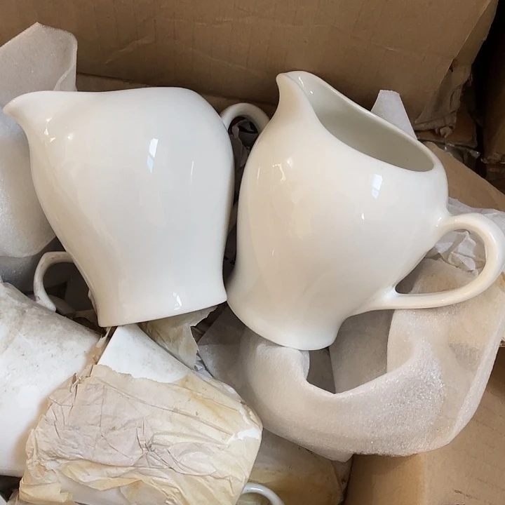 瓷片国营强化瓷公道杯一对 微瑕疵