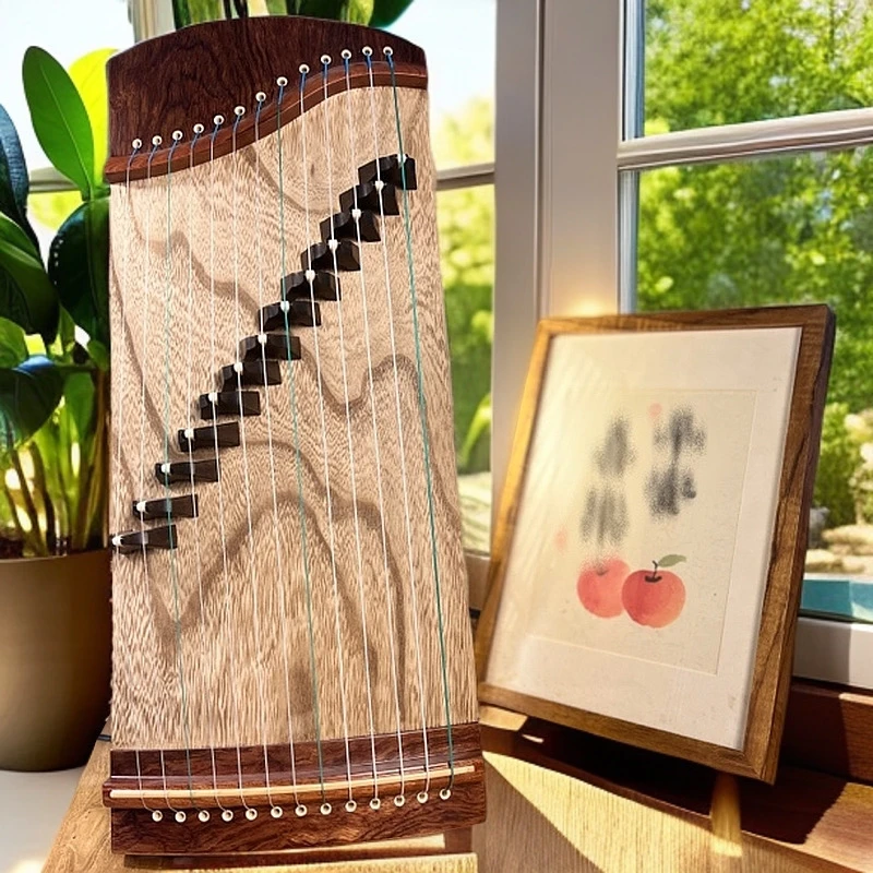 49cm纯手工整挖小古筝 定制迷你小古筝初学者儿童成人演奏便携式