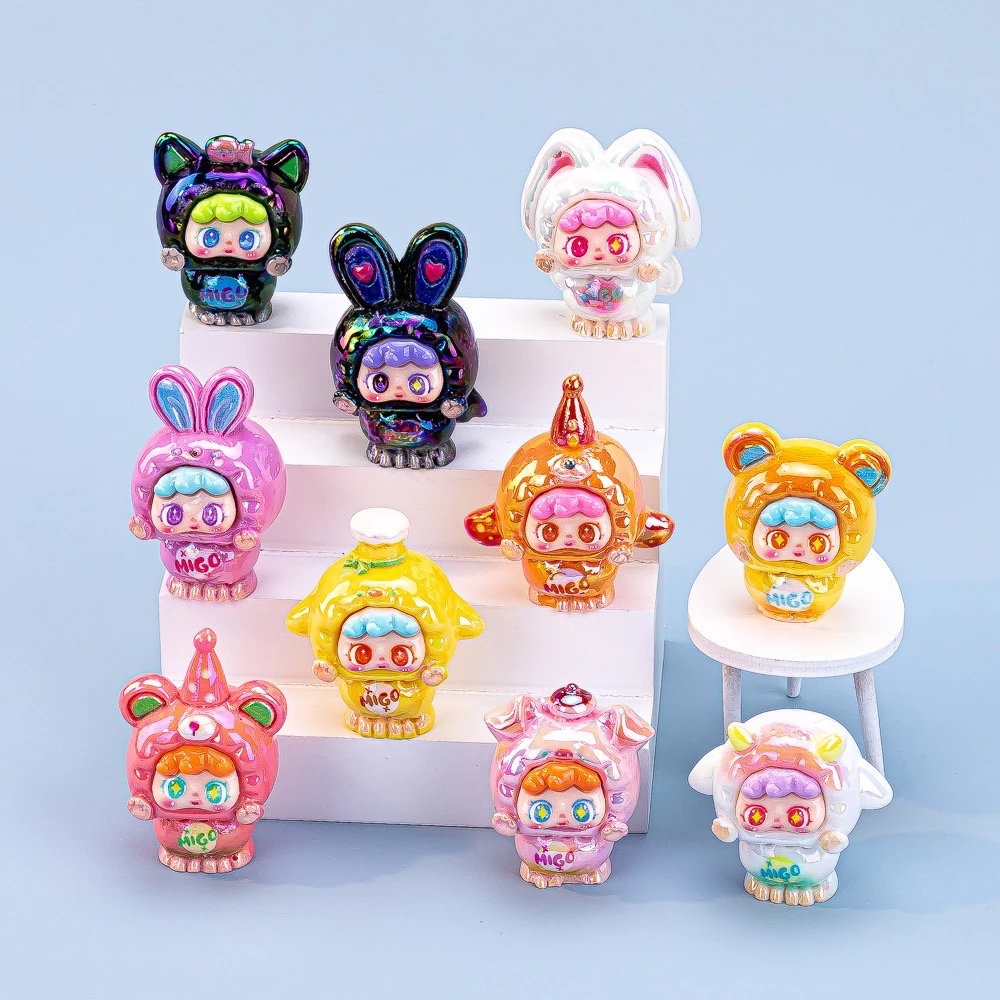 【电镀鬼鬼祟祟】网红潮玩DIY桌面摆车载件钥匙链